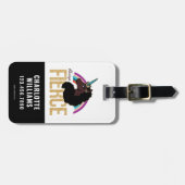 Afro Unicorn | Magical - Always Fierce Gepäckanhänger (Vorderseite horizontal)