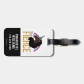 Afro Unicorn | Magical - Always Fierce Gepäckanhänger (Rückseite horizontal)