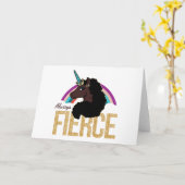 Afro Unicorn | Magical - Always Fierce Karte (Gelbe Blume)