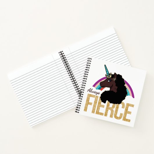 Afro Unicorn | Magical - Always Fierce Notizblock (Innenseite)