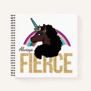 Afro Unicorn Magical - Always Fierce Notizblock