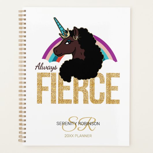 Afro Unicorn | Magical - Always Fierce Planer (Vorderseite)