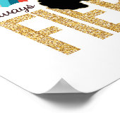 Afro Unicorn | Magical - Always Fierce Poster (Ecke)