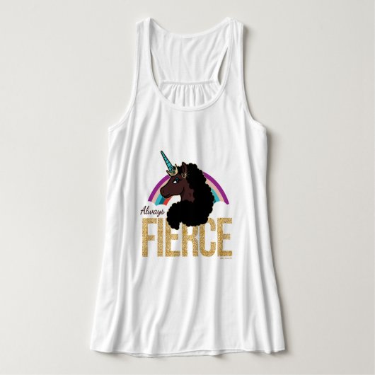 Afro Unicorn | Magical - Always Fierce Tank Top (Design Vorderseite)