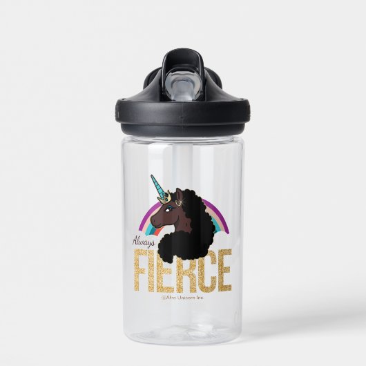 Afro Unicorn | Magical - Always Fierce Trinkflasche (Vorne)
