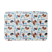 Afro Unicorn Magical Empowerment Muster Badematte (Vorderseite)