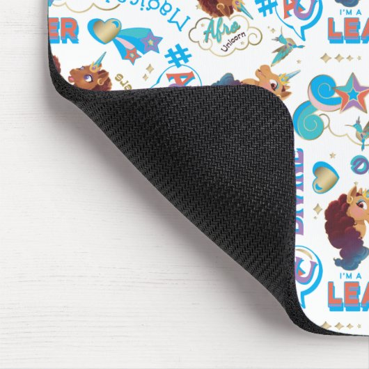 Afro Unicorn Magical Empowerment Muster Mousepad (Ecke)