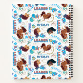 Afro Unicorn Magical Empowerment Muster Notizblock (Rückseite)