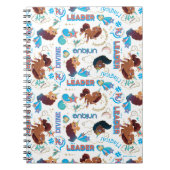 Afro Unicorn Magical Empowerment Muster Notizblock (Vorderseite)