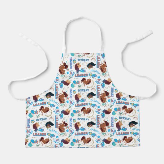 Afro Unicorn Magical Empowerment Muster Schürze (Vorderseite)