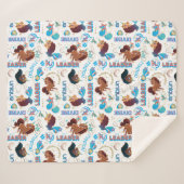 Afro Unicorn Magical Empowerment Muster Sherpadecke (Vorderseite (Horizontal))