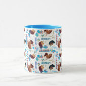 Afro Unicorn Magical Empowerment Muster Tasse (Zentrum)