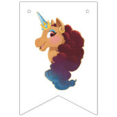 Afro Unicorn | Magical Happy Birthday Wimpelkette (Erste Fahne)