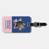 Afro Unicorn Magical Star Gepäckanhänger (Vorderseite horizontal)