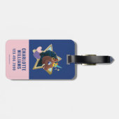 Afro Unicorn Magical Star Gepäckanhänger (Rückseite horizontal)