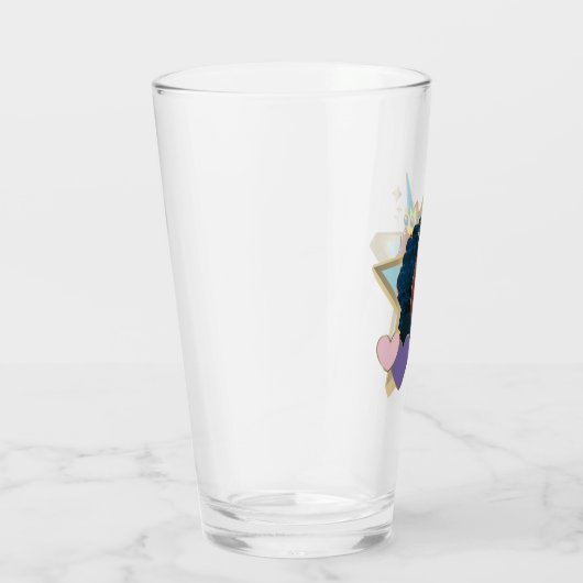 Afro Unicorn Magical Star Glas (Rechts)