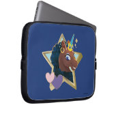 Afro Unicorn Magical Star Laptopschutzhülle (Vorne Rechts)