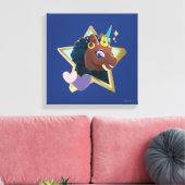 Afro Unicorn Magical Star Leinwanddruck (Insitu (Wohnzimmer))