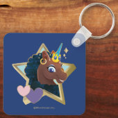 Afro Unicorn Magical Star Schlüsselanhänger (Rückseite)
