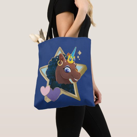 Afro Unicorn Magical Star Tasche (Von Nahem)