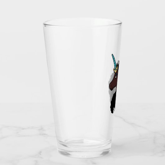 Afro Unicorn | magisch Glas (Rechts)