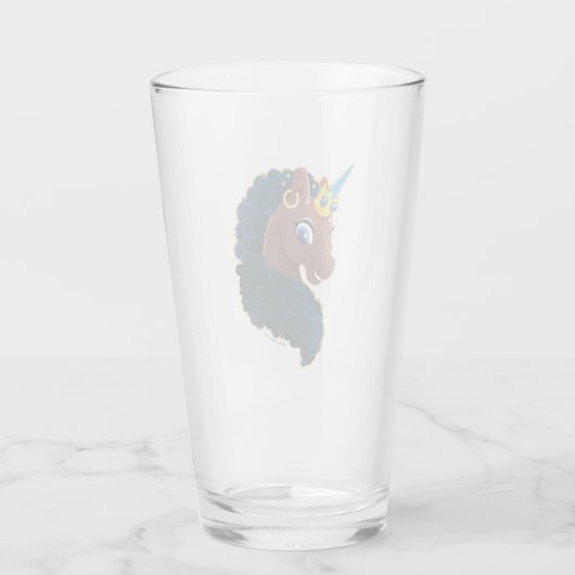 Afro Unicorn | magisch Glas (Rückseite)