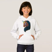 Afro Unicorn | magisch Hoodie (Vorne ganz)