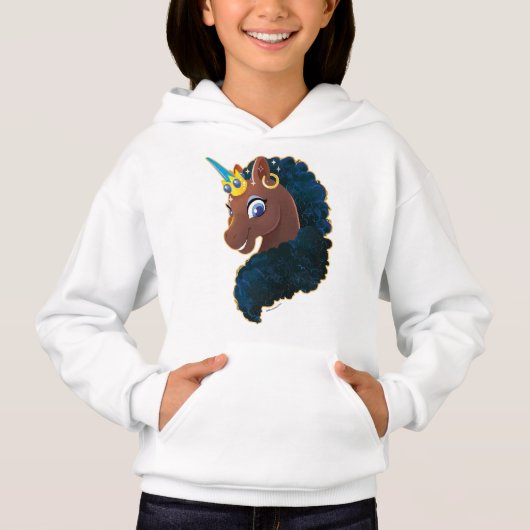 Afro Unicorn | magisch Hoodie (Vorderseite)