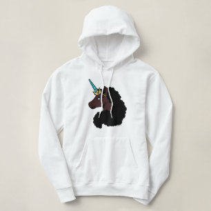 Afro Unicorn   magisch Hoodie