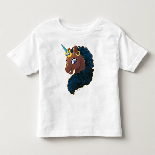 Afro Unicorn | magisch Kleinkind T-shirt (Vorderseite)