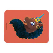 Afro Unicorn | magisch Magnet (Horizontal)