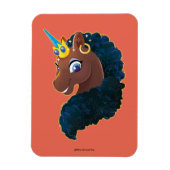 Afro Unicorn | magisch Magnet (Vertikal)