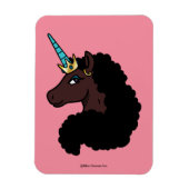 Afro Unicorn | magisch Magnet (Vertikal)