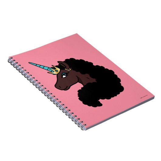 Afro Unicorn | magisch Notizblock (Rechte Seite)
