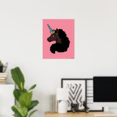 Afro Unicorn | magisch Poster (Heimbüro)