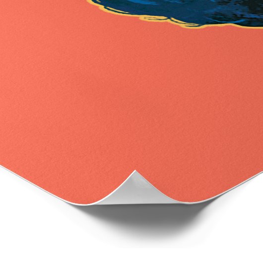 Afro Unicorn | magisch Poster (Ecke)