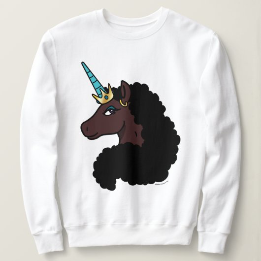 Afro Unicorn | magisch Sweatshirt (Design vorne)
