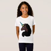 Afro Unicorn | magisch T-Shirt (Vorne ganz)