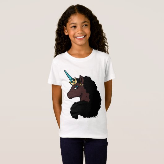 Afro Unicorn | magisch T-Shirt (Vorne ganz)