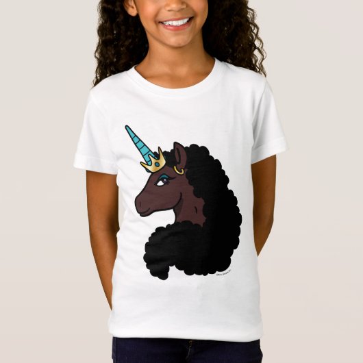 Afro Unicorn | magisch T-Shirt (Vorderseite)