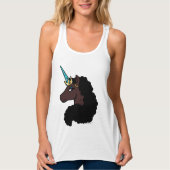 Afro Unicorn | magisch Tank Top (Vorderseite)
