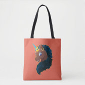 Afro Unicorn | magisch Tasche (Vorderseite)