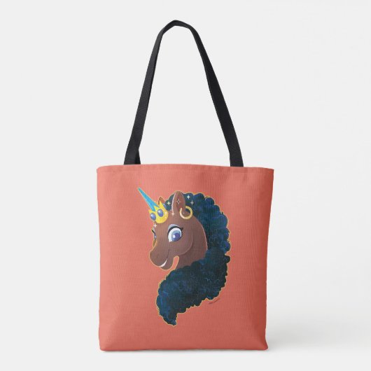 Afro Unicorn | magisch Tasche (Rückseite)
