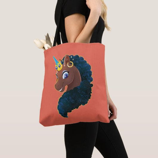 Afro Unicorn | magisch Tasche (Von Nahem)