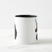 Afro Unicorn | magisch Tasse (Zentrum)