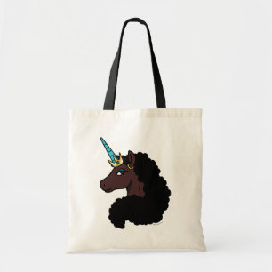 Afro Unicorn magisch Tragetasche