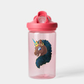 Afro Unicorn | magisch Trinkflasche (Vorne)