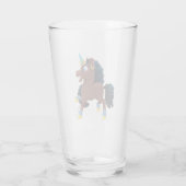 Afro Unicorn | Magisches Prancing Glas (Rückseite)