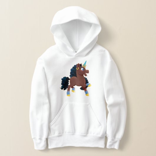 Afro Unicorn | Magisches Prancing Hoodie (Ablage )