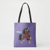 Afro Unicorn | Magisches Prancing Tasche (Vorderseite)